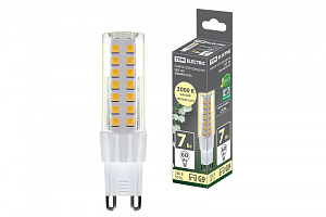  Лампа светодиодная G9-7 Вт-230 В-3000 К, SMD, 17,5x65,5 мм TDM