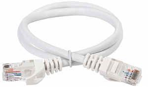  ITK Коммутационный шнур (патч-корд) кат.6 UTP PVC 10м белый