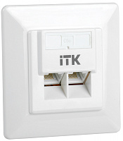  ITK Внутренняя информационная розетка RJ45 кат.5E UTP 2 порта