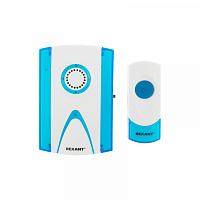  Беспроводной дверной звонок RX-3 32 мелодии 100м кнопка IP44 (белый/синий) REXANT