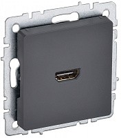  BRITE Розетка HDMI РHDMI-0-БрГ графит IEK