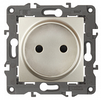  14-2105-04 ЭРА Розетка 2P, 16A-250В, IP20, Эра Elegance, шампань (10/100/2800)