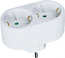  Разветвитель 2-м с заземл. 10А IP20 94 670 NAD-L-2E-C-WH Navigator 94670