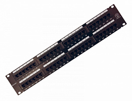  Панель коммутационная 19", 2U, 48 портов, UTP, RJ-45, CAT 5e REXANT