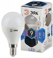  Лампочка светодиодная ЭРА STD LED P45-9W-840-E14 E14 / Е14 9Вт шар нейтральный белый свет