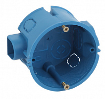  Коробка установочная ЭРА KUTS-68-45-blue синяя 68х45мм для твердых стен саморезы стыковочные узлы IP20