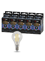  Лампочка светодиодная ЭРА F-LED P45-9W-840-E14 E14 / Е14 9Вт филамент шар нейтральный белый свет