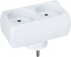  Разветвитель 2-м без заземл. 10А IP20 94 671 NAD-L-2X-C-WH Navigator 94671