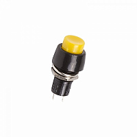  Выключатель-кнопка 250V 2А (2с) ON-OFF желтая Micro (PBS-20А) REXANT