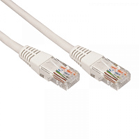  Шнур коммутационный, патч-корд U/UTP RJ45-RJ45, CAT 5e, PVC серый, 3м REXANT 