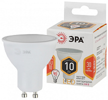  Лампочка светодиодная ЭРА STD LED MR16-10W-827-GU10 GU10 10Вт софит теплый белый свет