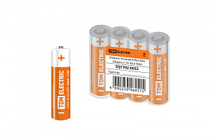  Элемент питания LR03 AAA Alkaline 1,5V SR-4 TDM