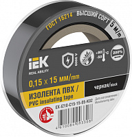  MIXTAPE 7Изолента 0,15х15мм черная 5м IEK