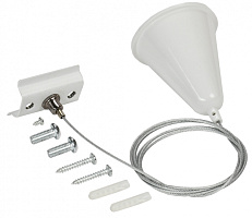  LIGHTING Комплект подвеса для шинопровода с тросом 1,5м белый IEK