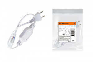  Сетевой шнур для неона SMD2835-220 В круглого, TDM