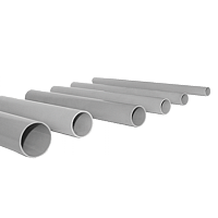  Труба гладкая ПВХ жесткая d32 мм (3 м) (72 м/уп) серая EKF-Plast