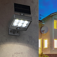  ERAFS048-08 ЭРА Прожектор с датчиком движения, на солнечной батарее, 6LED, 150 lm (48/960)