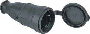 Розетка переносная 61 369 NCA-SКR01-16A-E-IP44-BL с заземл. черн. Navigator 61369