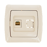  Розетка RJ-45 1-мест. беж. Мадрид EKF PROxima