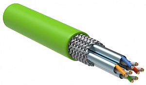  ITK Витая пара S/FTP кат.6A 4х2х23AWG solid LSLTx нг(А)-LSLTx зеленый (305м)