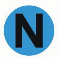  Наклейка "N" d=20 EKF PROxima