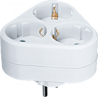  Разветвитель 3-м с заземл. 10А IP20 94 693 NAD-S-3E-WH треугольн. Navigator 94693
