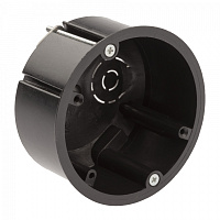  Коробка установочная ЭРА KUP-73-45-m-black черная 73х45мм для полых стен саморезы металлические лапки IP20