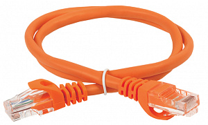  ITK Коммутационный шнур (патч-корд) кат.6 UTP PVC 15м оранжевый