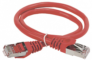  ITK Коммутационный шнур (патч-корд) кат.6 FTP PVC 15м красный