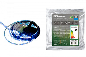  Лента светодиодная SMD2835-60 LED/м-IP65-12 В-4,8 Вт/м-синий (5 м) TDM