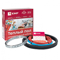  Теплый пол (нагревательный кабель) 150Вт 10 м 1.0 м2 EKF