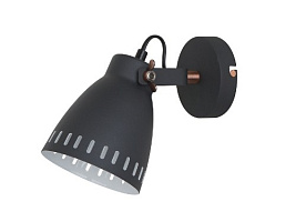  Camelion WML-428-1  C02  чёрный (Светильник настенный New York,1х E27, 40Вт, 230В, металл)