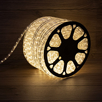  Дюралайт LED двухжильный 230В 13мм 24LED/м ТЕПЛЫЙ БЕЛЫЙ эффект мерцания модуль 2м Эконом