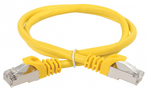  ITK Коммутационный шнур (патч-корд) кат.6 FTP PVC 15м желтый