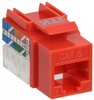  ITK Модуль Keystone Jack кат.6 UTP 110 IDC 90град красный