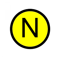  Наклейка "N" (d20) EKF PROxima