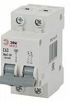  Автоматический выключатель ЭРА SIMPLE SIMPLE-mod-18 ВА 47-29 2P 63А кривая C 4,5кА