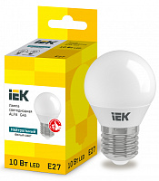  Лампа светодиодная ALFA G45 шар 10Вт 230В 4000К E27 IEK