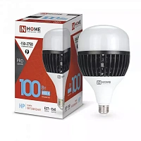  Лампа светодиодная LED-HP-PRO 100Вт 230В E27 с адаптером Е40 6500К 9500Лм IN HOME