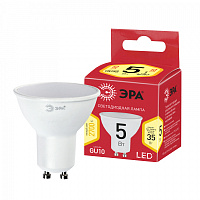  Лампочка светодиодная ЭРА RED LINE LED MR16-5W-827-GU10 R GU10 5 Вт софит теплый белый свет
