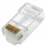  Джек ЭРА SIMPLE RJ-45 8P8C CAT 5e упаковка 100 шт.