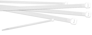  Volsten V02-1W-4,8х250-100 (Хомут белый нейлон 4,8х250 (100шт.))