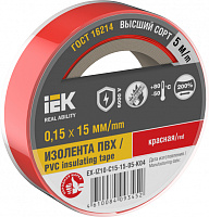 MIXTAPE 7 Изолента 0,15х15мм красная 5м IEK