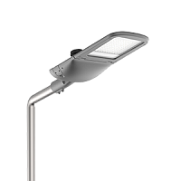  Светодиодный светильник VARTON уличный Tornado Yard крепление на консоль 100 Вт 5000 K 1..10V NEMA RAL7045 серый муар