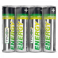  Батарейки Трофи LR6-4S ENERGY Alkaline (60/720/21600)