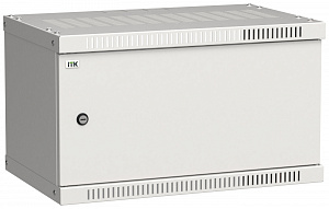  ITK Шкаф настенный LINEA WE 6U 550х350мм дверь металл серый