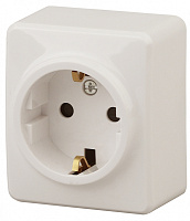  11-2204-02 ЭРА Розетка 2P+E Schuko со шторками, 16A-250В, IP20, ОУ, Эра Эксперт, сл.кость (16/160/3200)