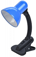  LIGHTING Светильник настольный 1001 на прищепке Е27 синий IEK