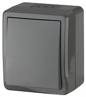 11-1403-03 ЭРА Переключатель IP54, 10АХ-250В, ОУ, Эра Эксперт, серый (16/160/2560)