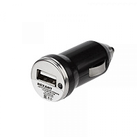  Зарядное устройство в прикуриватель REXANT USB, 5V, 1000mA, черное, LED индикация